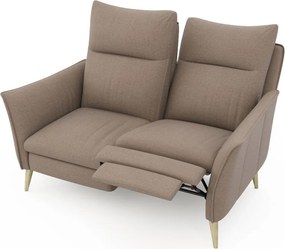 Canapea lemn masiv INES cu recliner, 143 × 111 × 89 cm