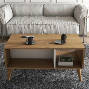 Măsuță de conferință Exxen Oak and White