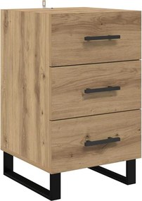 vidaXL Dulap de noapte Stejar Artizanal 40 x 40 x 66 cm Lemn compozit
