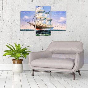 Tablou - Vapor pe valuri (90x60 cm)