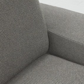 Huse super elastice HARMONIA gri canapea cu otoman dreapta (l. 210 - 320 cm)