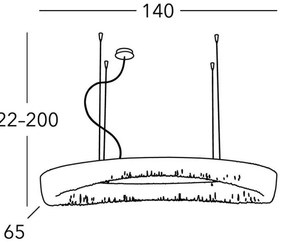 Lustră pe cablu CLOUD 20xG9/40W/230V Kolarz 5324.32050