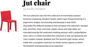 Set de 2 scaune de exterior / interior design modern premium JUT CHAIR 44409 Vondom