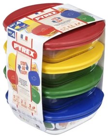 Set de 4 recipiente din sticlă pentru alimente PYREX 0,3 l