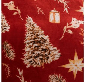 Lenjerie de pat din microplush GOLD CHRISTMAS rosu Dimensiune lenjerie de pat: 70 x 90 cm | 140 x 200 cm