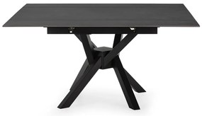 Masă de dining extensibilă cu blat din piatră cu blat suplimentar 90x150 cm Arlene – Marckeric