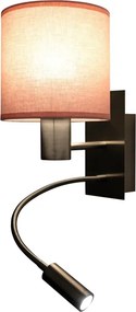 Brilagi - Lampă LED flexibilă BOBO 1xE27/25W/230V + LED/3W m. crom/roz