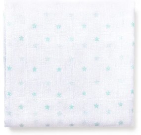 Set 3 museline 80 x 80 cm model panda - alb si verde Inter Baby