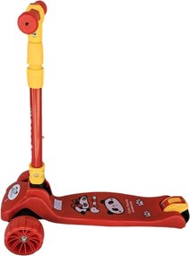 Trotineta copii cu roti luminoase din silicon NOVOKIDS™ Mini Scooter 8020, Cu melodii si lumini, 3 roti, Pliabila, Maner reglabil pe inaltime, Maxim