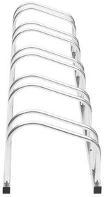 Suport de biciclete, pentru 5 biciclete, otel galvanizat