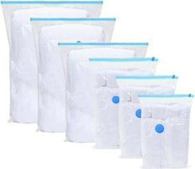 vidaXL Pungi de stocare 20 pcs Transparent și Albastru 100 x 80 cm