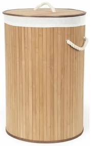 Compactor Coș pentru rufe murdare Bamboo rotund, natural