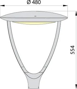 Lampă stradală LED PARK SOFT LED/60W/230V 4000K IP65