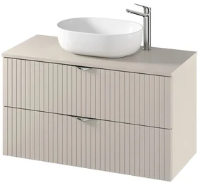 Dulap baie suspendat 100 cm pentru lavoar, casmir mat, MDF, Cersanit Tirso Casmir mat, 1000x450 mm