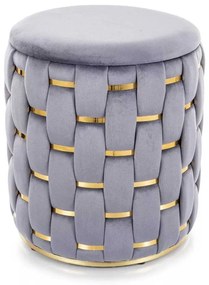 Taburet Bargino Velvet, gri