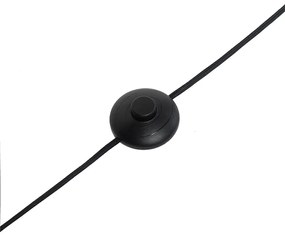 Lampa de podea moderna aurie cu 5 lumini cu sticla fumurie - Atena