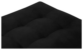 Taburet din catifea Milo Casa Santo, negru