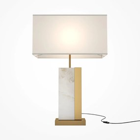 Veioza, lampa de masa design modern Bianco alama, alb 45cm