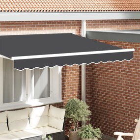 vidaXL Baldachin Antracit 2.3 x 0.2 m Pânză