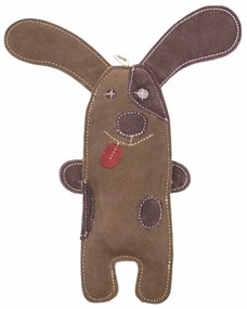 Jucărie pentru câini PafDog Câine Willy din piele și iută, 32 cm