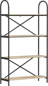 vidaXL Raft pentru cărți Stejar Sonoma 80 x 30 x 146 cm Lemn compozit