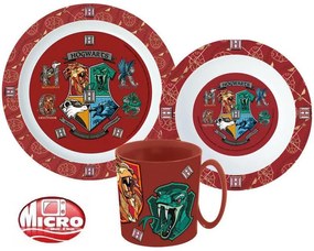 Harry Potter set de masă, set de plastic micro cu cană 350 ml