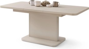 Mazzoni ASTON MINI-Z Bej (Șampanie) - MĂSUȚĂ DE CAFEA MODERNĂ EXTENSIBILĂ REGLABILĂ PE ÎNĂLȚIME MASĂ TRANSFORMABILĂ
