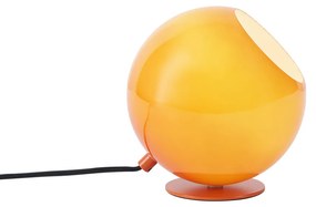 Lampă de masă retro portocalie cu sticlă - Mabel