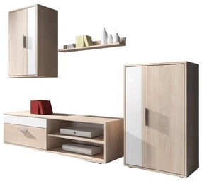 Mobilier living Beth (Stejar sonoma + Alb). 1041891