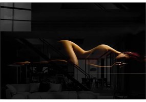 Tablou din sticlă 100x70 cm Silhouette – Wallity