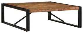vidaXL Masuta de cafea multicolora 100x100x35 cm lemn masiv recuperat