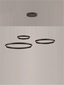 Lustra LED circulara cu 3 inele 80/60/40cm ELOWEN