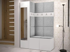 Mobilier hol Tovenaz X (alb + gri deschis). 1123059