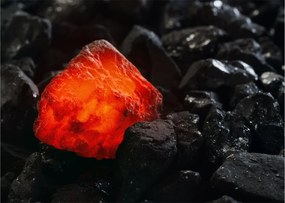 Tablou pe sticlă - Mineral strălucitor (70x50 cm)