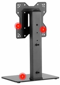 MK FLORIA Superior SUPSTV019 - Suport TV de podea pentru televizoare 23-43" negru