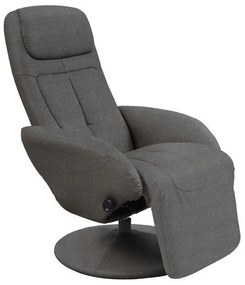 Fotoliu recliner Houston 49184x77x80cm, 20 kg, Gri inchis, Tapiterie