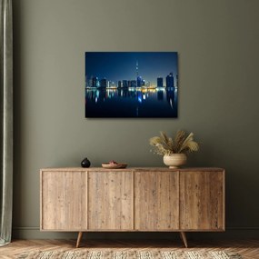 Tablou cu orașul nocturn (70x50 cm)
