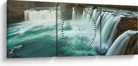 Tablou - Cascade (cu ceas) (90x30 cm)