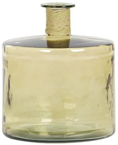 Vaza Amber din sticla, galben, 35x45 cm