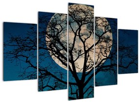 Tablou copacului cu lună plină (150x105 cm)