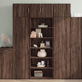 vidaXL Dulap înalt, stejar maro, 70x41x185 cm, lemn prelucrat