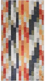 Covor tip traversă portocaliu-gri lavabil 80x200 cm Blocks of Fun – Vitaus
