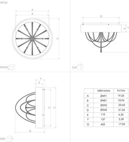 Plafonieră LED dimabilă BERLONA LED/34W/230V Eglo 39762 + telecomandă
