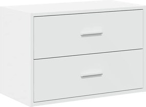 vidaXL Dulap cu 2 sertare alb 60x31x40 cm lemn prelucrat
