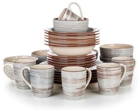 Set de masă Banquet 30 piese Spiral Grey
