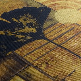 Tablou - Frunza ginkgo (120x50 cm)