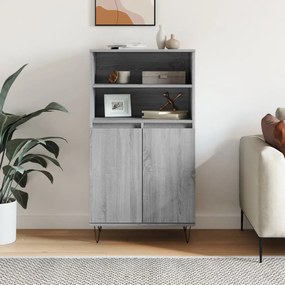 vidaXL Dulap înalt, gri sonoma, 60x36x110 cm, lemn prelucrat