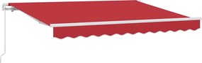 vidaXL Cortina Retractabilă Manual Roșu 350 x 200 cm țesătură