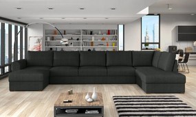 Colțar Miami 183 Cutie de pat, 370x186x85cm, 172 kg, Picioare: Lemn