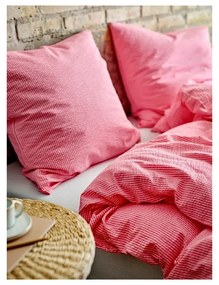 Lenjerie de pat roz din bumbac pentru pat de o persoană 140x200 cm Cheerful – Södahl